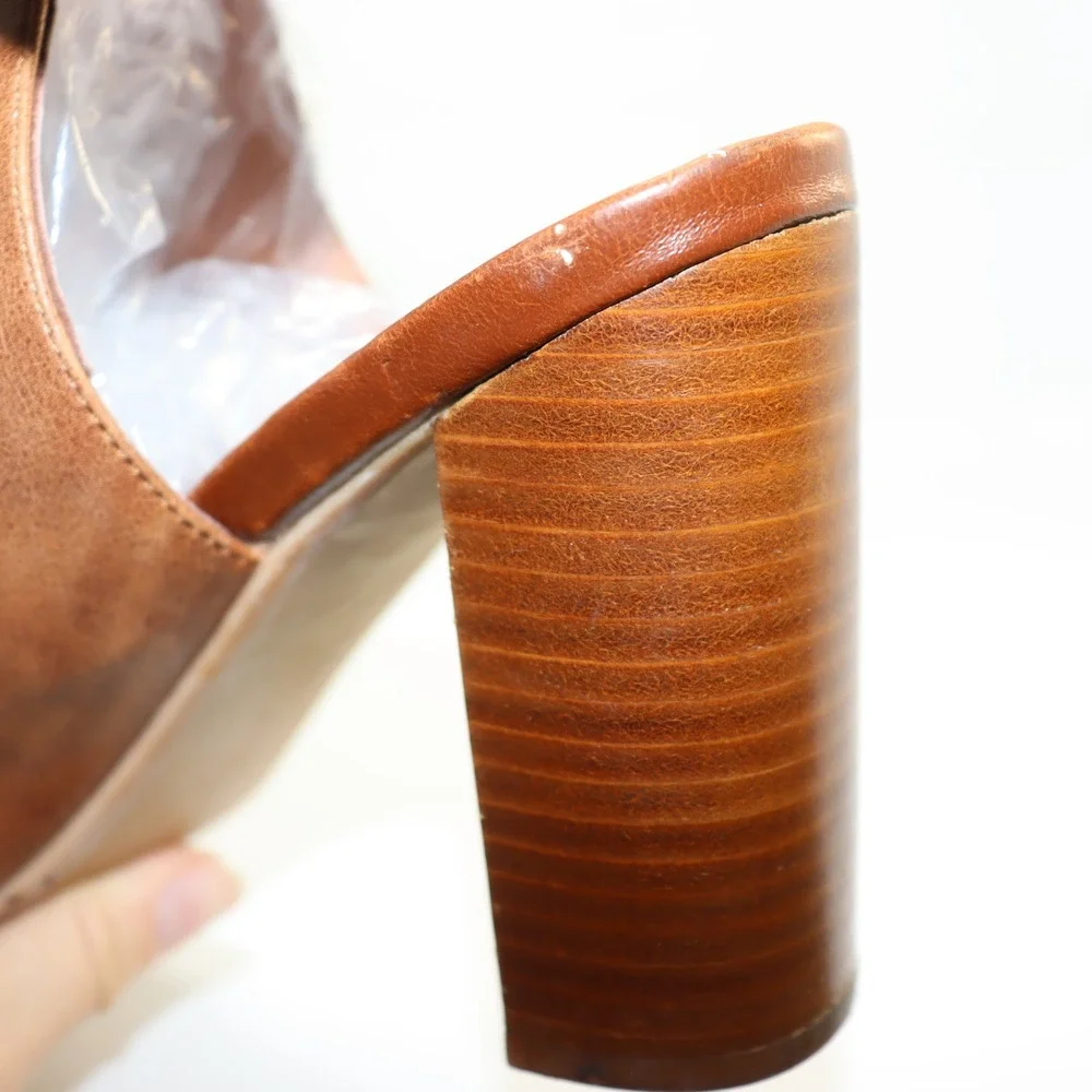 Jeffrey Campbell Ibiza Last Heels 8.5 Brown Womens Boho Sandal